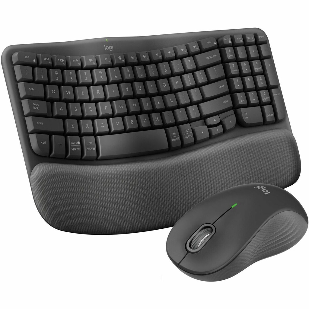 Logitech Wave Keys MK670 Combo, Wireless Ergonomic Keyboard with Signa