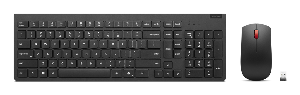 Lenovo Essential Wireless Combo Keyboard & Mouse Gen2 Black-US_English