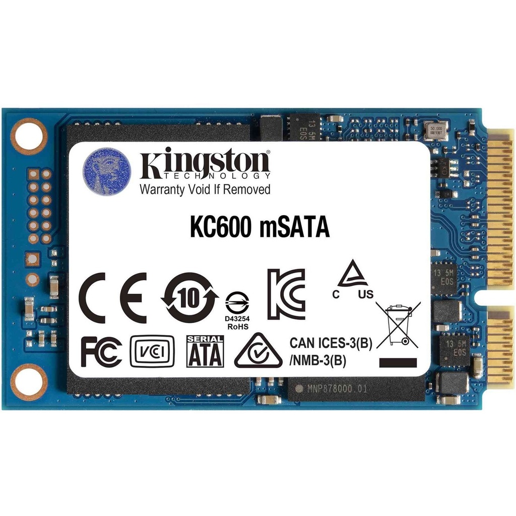 Kingston KC600 256 GB Solid State Drive - mSATA Internal - SATA (SATA/