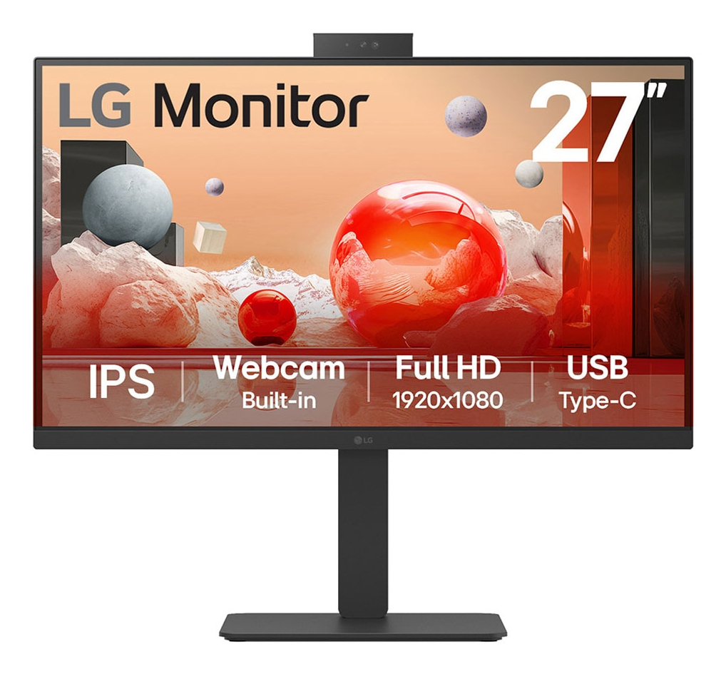 [DH-27BA850B] LG 27BA850-B 27" Class Webcam Full HD LCD Monitor - 16:9 - Matte Black