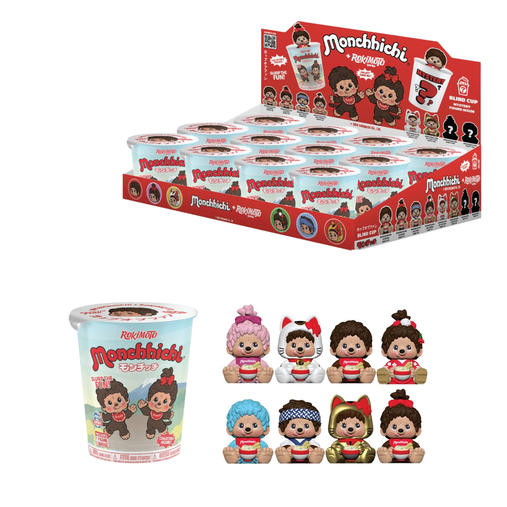 [XY-SF75517-01-SINGLE] Monchhichi Ramen Cup Figures Blind Boxes - Single Blind Box (Random)