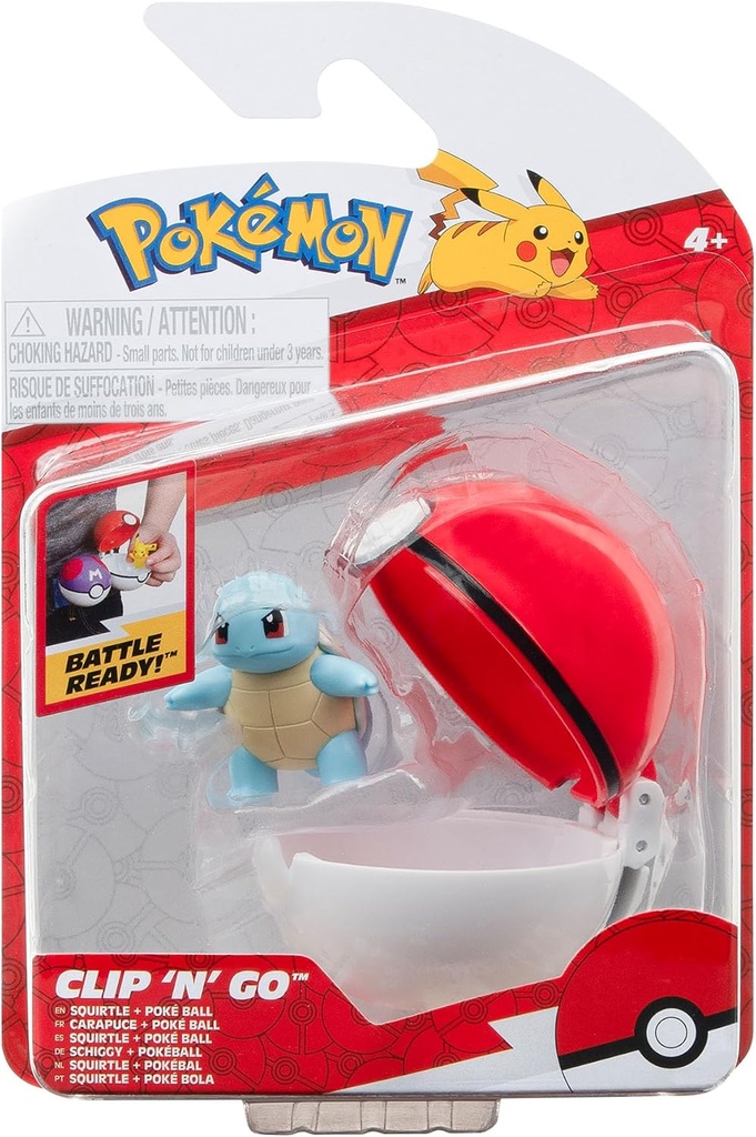 [XY-F2244-06-SQUIRTLE-CLIP-N-GO-POK] Squirtle (Clip 'N' Go, Poke Ball + 2-inch figure)