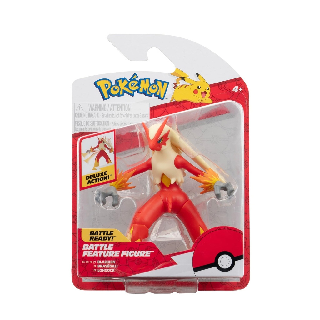 [XY-F95135BB-02-POKEMON-BLAZIKEN-4-5-I] Pokemon Blaziken 4.5-inch Battle Feature Figure