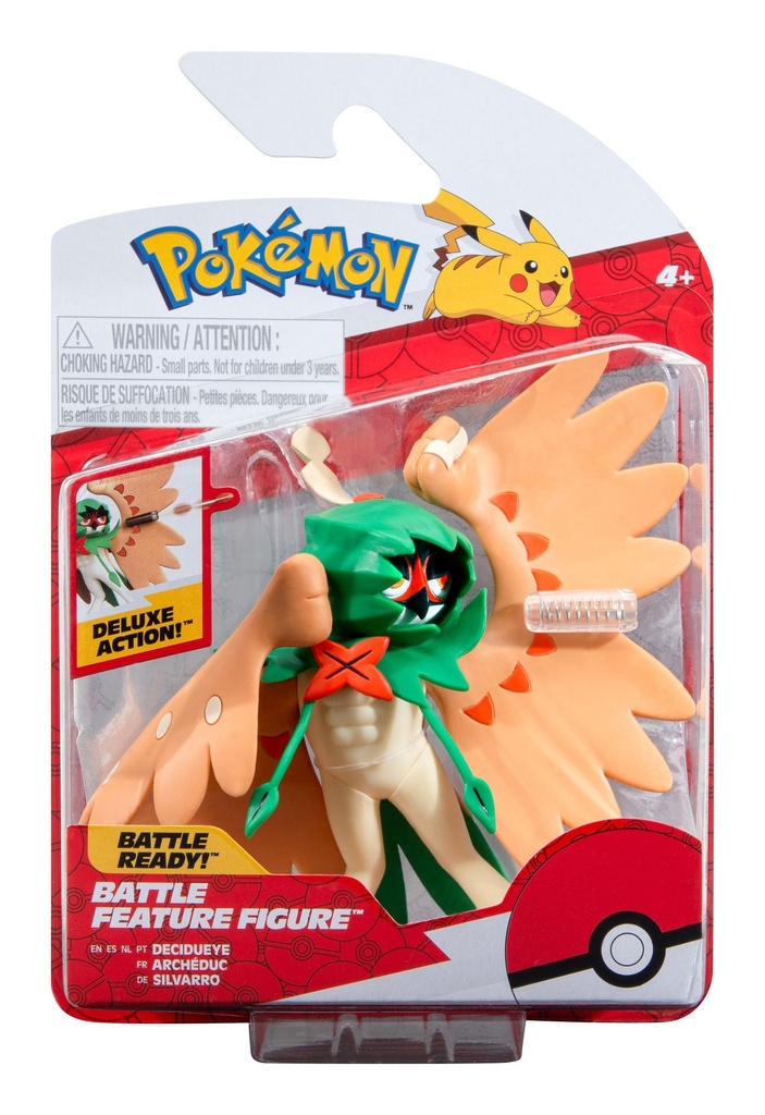 [XY-F95135BB-04-POKEMON-DECIDUEYE-4-5-] Pokemon Decidueye 4.5-inch Battle Feature Figure