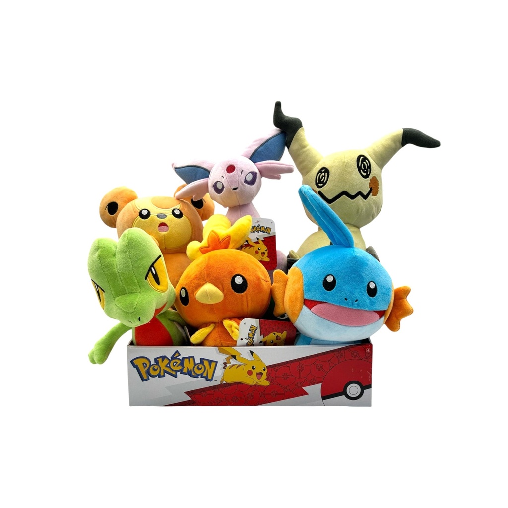 [XY-T95217BF] Pokémon 8" Plush Countertop Display (Gen 3 Starters)