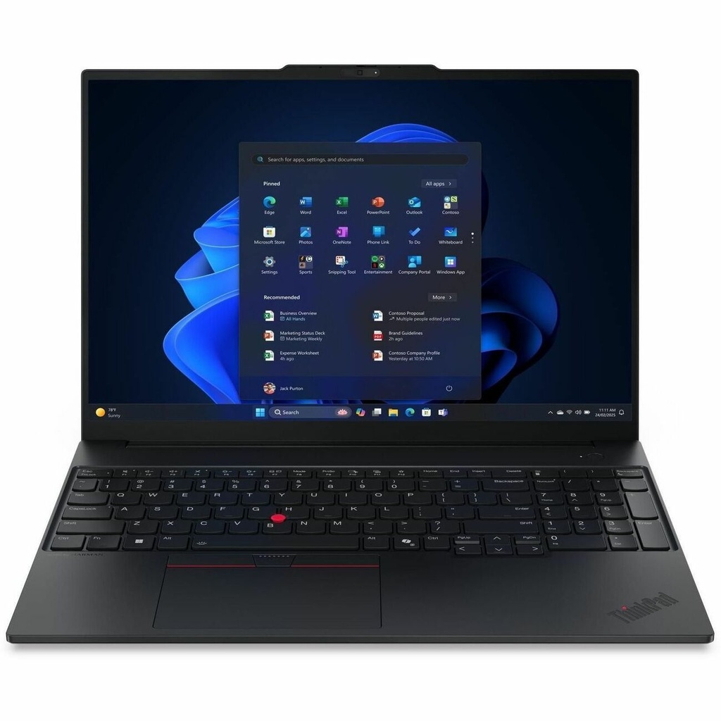 Lenovo ThinkPad E16 Gen 3 21TF001RUS 16" Touchscreen Notebook - WUXGA