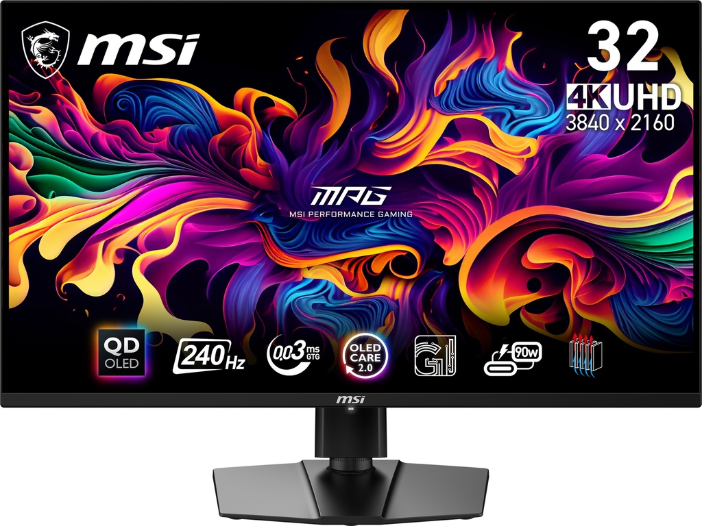MSI MPG 321URX QD-OLED 32" Class 4K UHD Gaming OLED Monitor - 16:9 - B