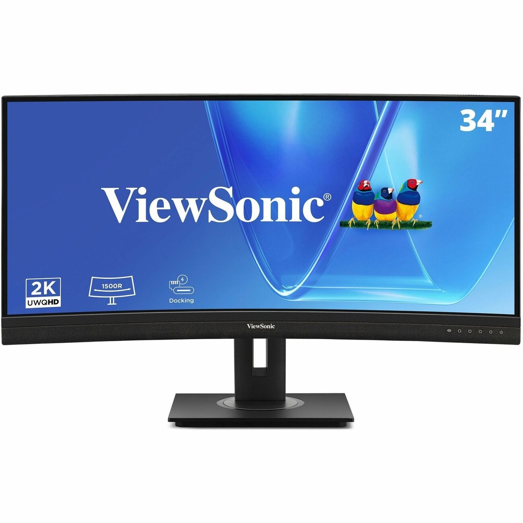 ViewSonic VG3456CA 34 Inch 1440p Ultrawide Docking Monitor, Curved IPS