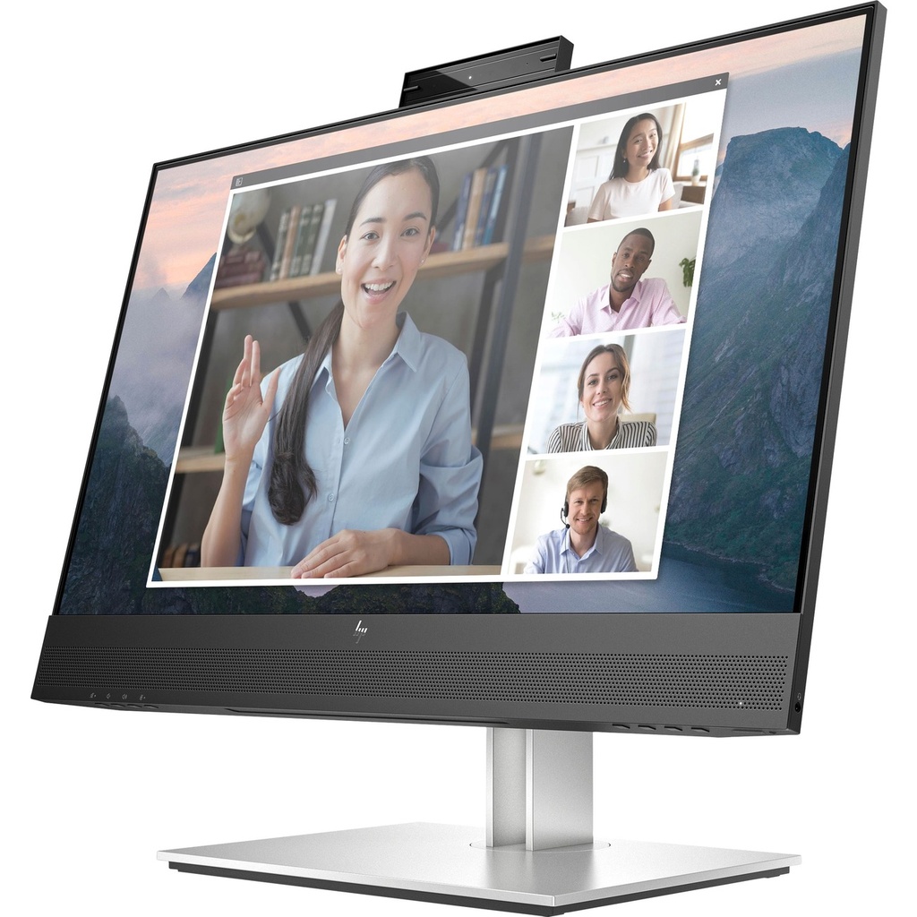 [DH-169L0AA] HP E24mv G4 24" Class Webcam Full HD LCD Monitor - 16:9 - Black, Silve