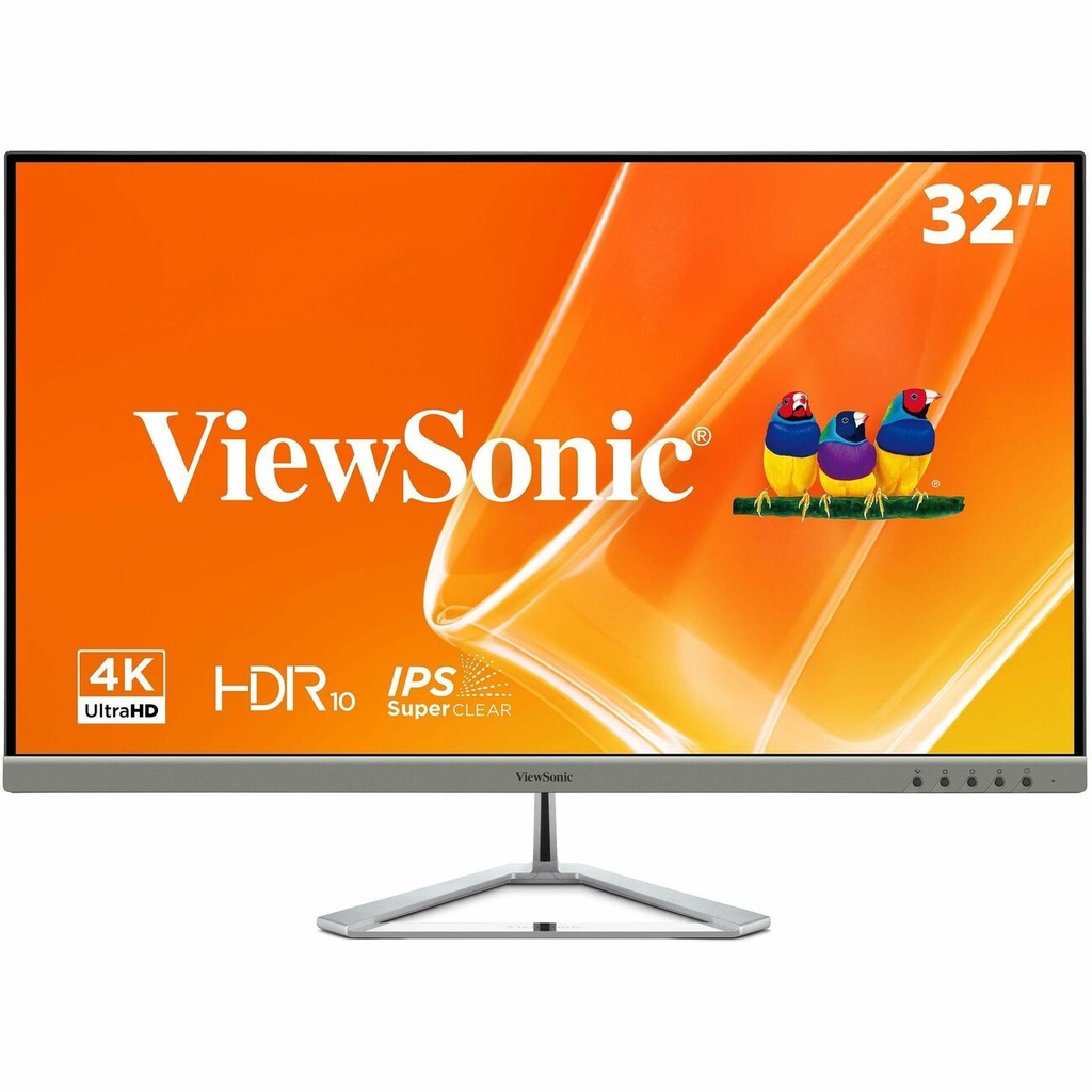 ViewSonic VX3276-4K-MHD 32 Inch 4K Monitor, IPS Display with HDR10 and