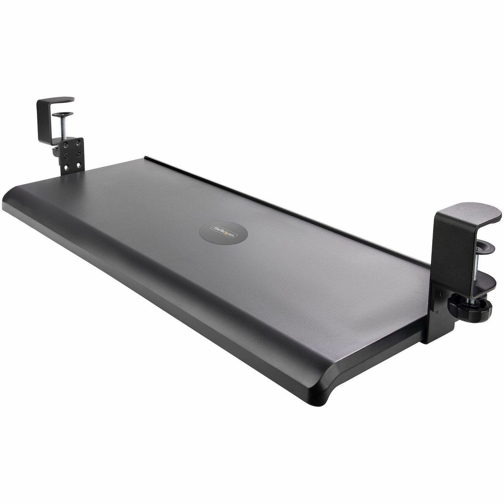 StarTech Under Desk Keyboard Tray, Clamp on Keyboard Holder, 12kg/26.5