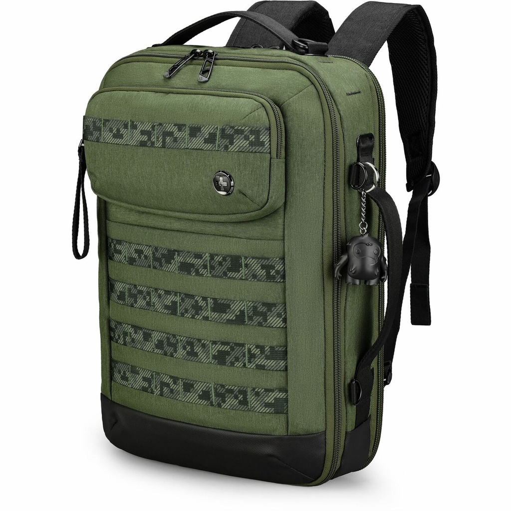 Swissdigital BERG Dark Green Hybrid Briefcase USB Charging Port with I