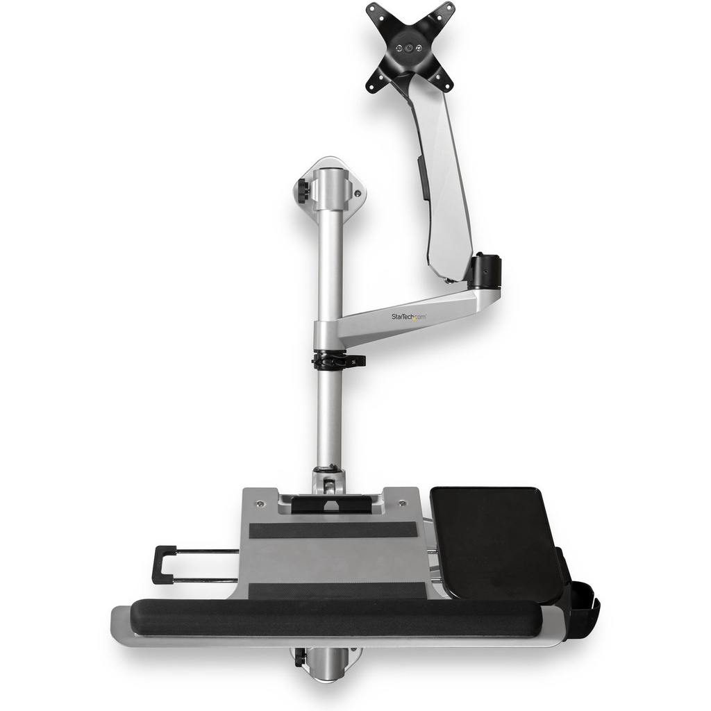 StarTech Wall Mount Workstation, Foldable Ergonomic Standing Desk, Hei